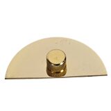 Happy Light - 'Waaier' - wandlamp - geperst glas - metaal - 90's