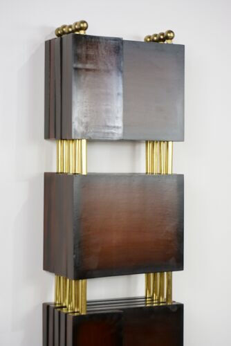 Wooden and brass screen