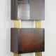 Wooden and brass screen