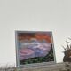 Old abstract landscape painting