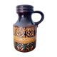 West Germany enamelled ceramic handle vase