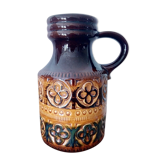 Vase à anse céramique émaillée West Germany