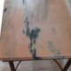 Bronze and marble coffee table