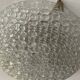 Vintage ceiling lamp year 60-70 in molded glass Ф40cm