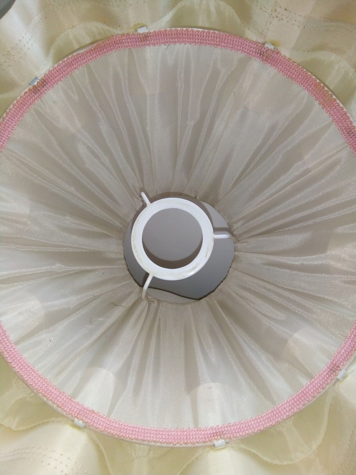 doubled skirted lampshade