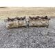 Pair of cast iron planters from 1900 in Rococo style, Charleville - Mézières