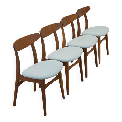 4 chaises danoises CH30, années 1960, designer : Hans J. Wegner