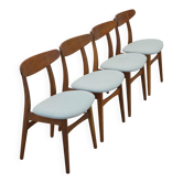 Set of four chairs CH30, Danish design, 1960s, designer: Hans J. Wegner