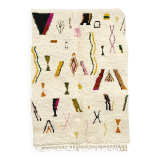 Beni Ouarain Berber Rug • Colorful Abstract Patterns