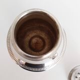 Silver-plated sugar shaker with fluted edges