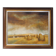 Large signed painting of a hay landscape from the Belgian painter Frank Bog