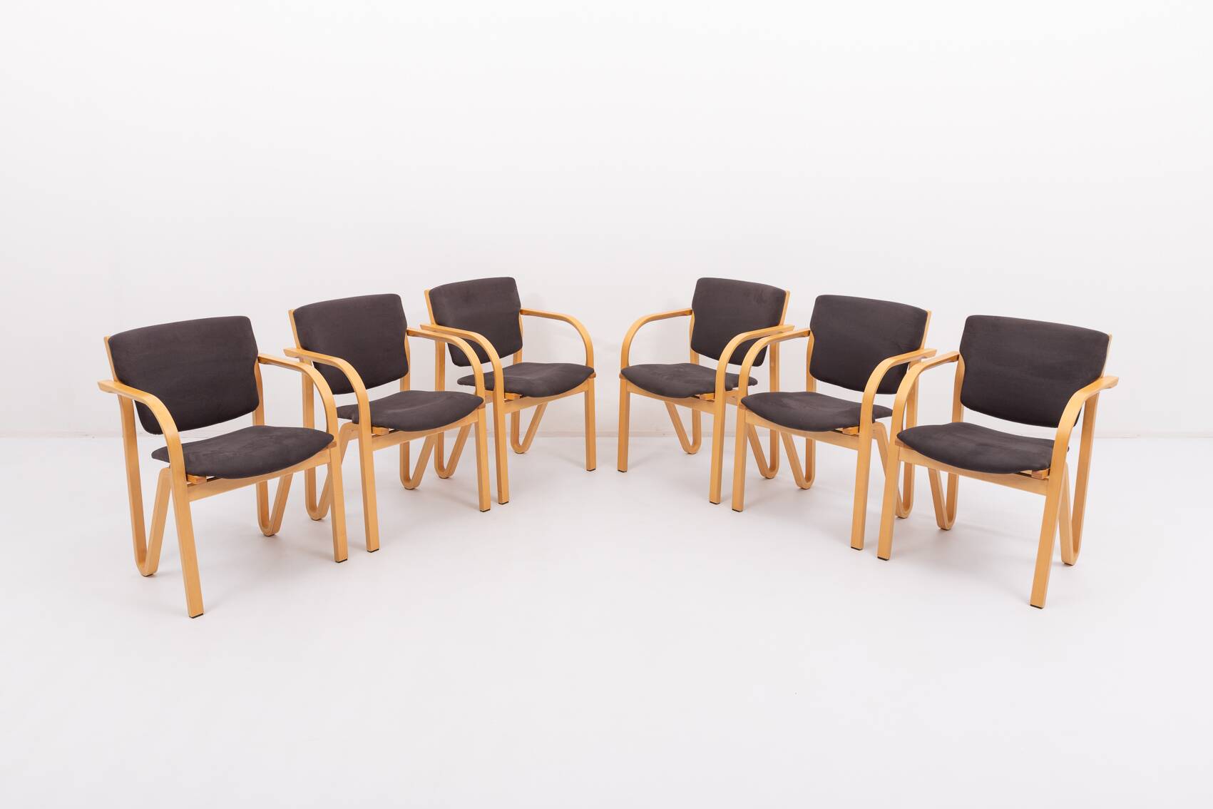 Set of 6 Danish design chairs from Four Design