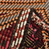 6x10 Geometric Pattern Vintage Kilim Rug, 188x309 Cm