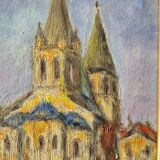 Roland Chanconnier known as Chanco (1924-2017), friend of Picasso - Oil on canvas