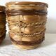 Caches potes en rotin