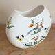Vase demi-lune Gien décor oiseaux de paradis