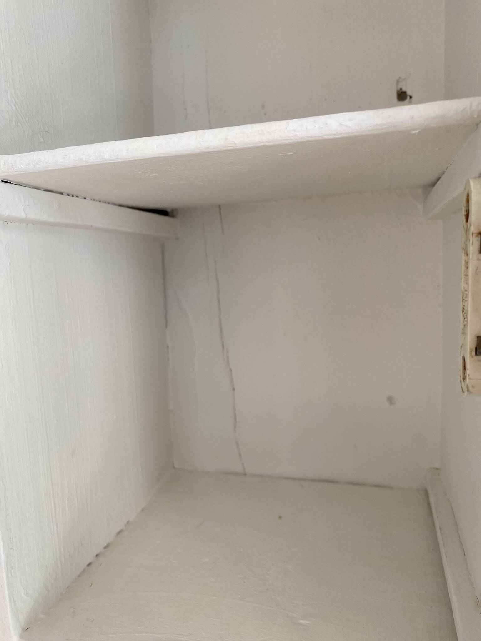 Vintage wall cabinet, White medicine cabinet