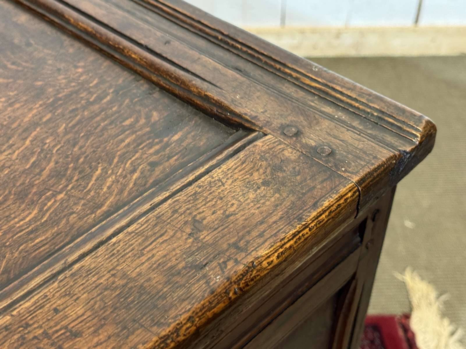 19th-century English oak chest