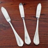 Christofle - Set of 3 fish knives, Spatours model, in silver-plated metal