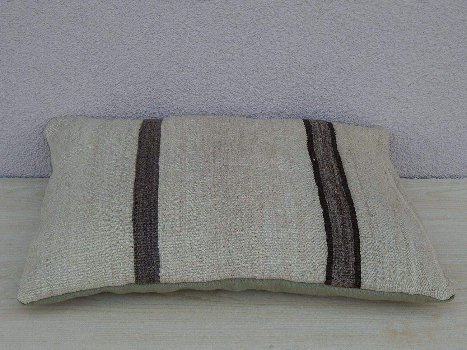 Coussin kilim blanc 35x50 cm