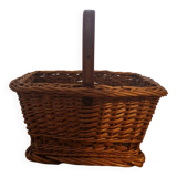 Rectangular wicker basket