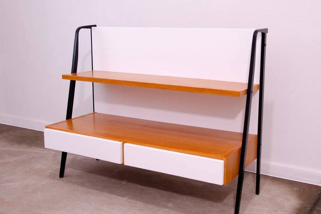 Fully renovated mid century bookshelf by Tatra, 1960s, Czechoslovakia