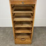 Filing cabinet with curtain, by trade