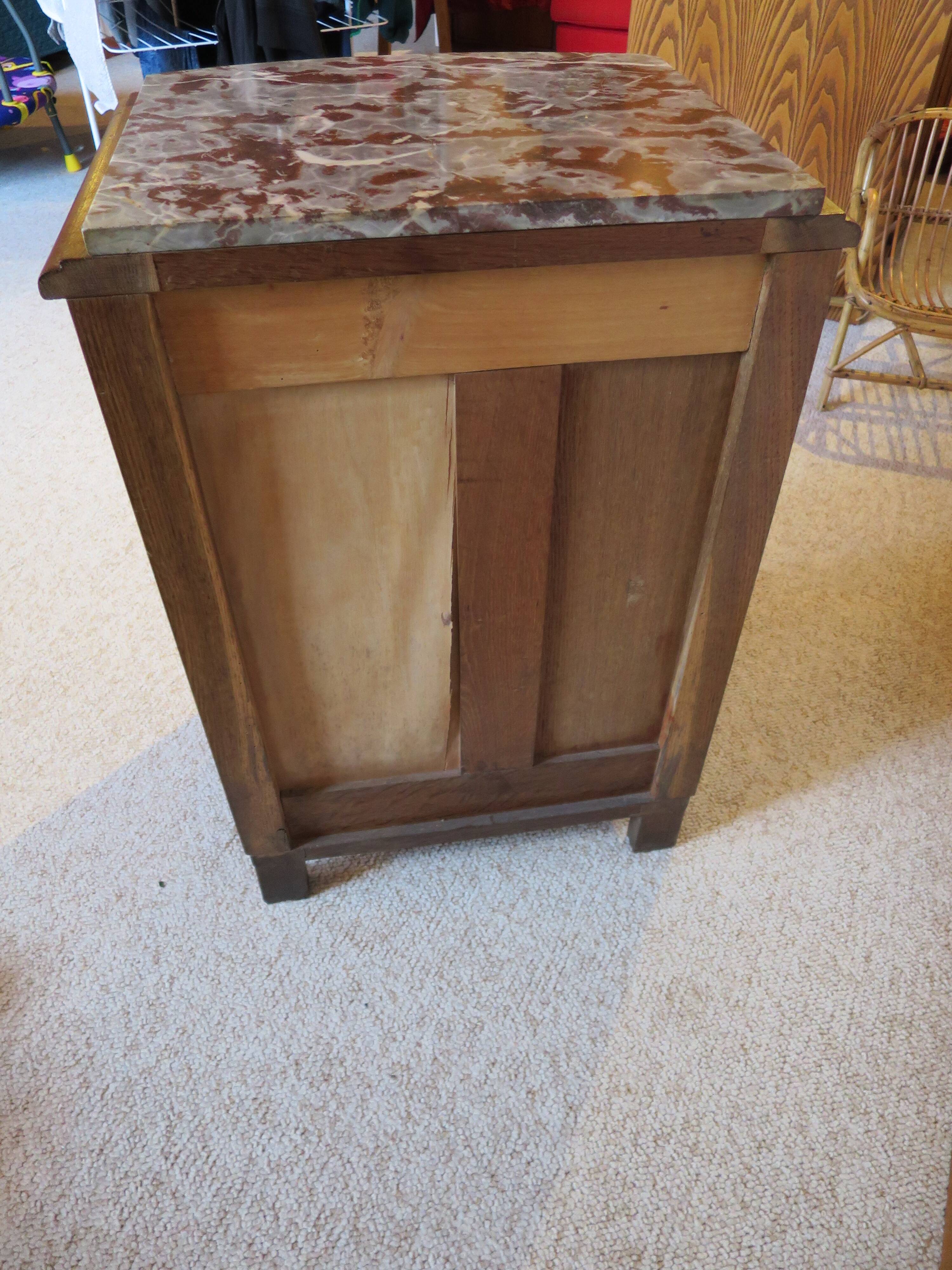 Bedside table - occasional furniture - Art Deco - 1 door - 1930s
