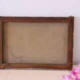 Painting bouquet of flowers, still life, signed Louis Andrey, oil on canvas, mid-twentieth