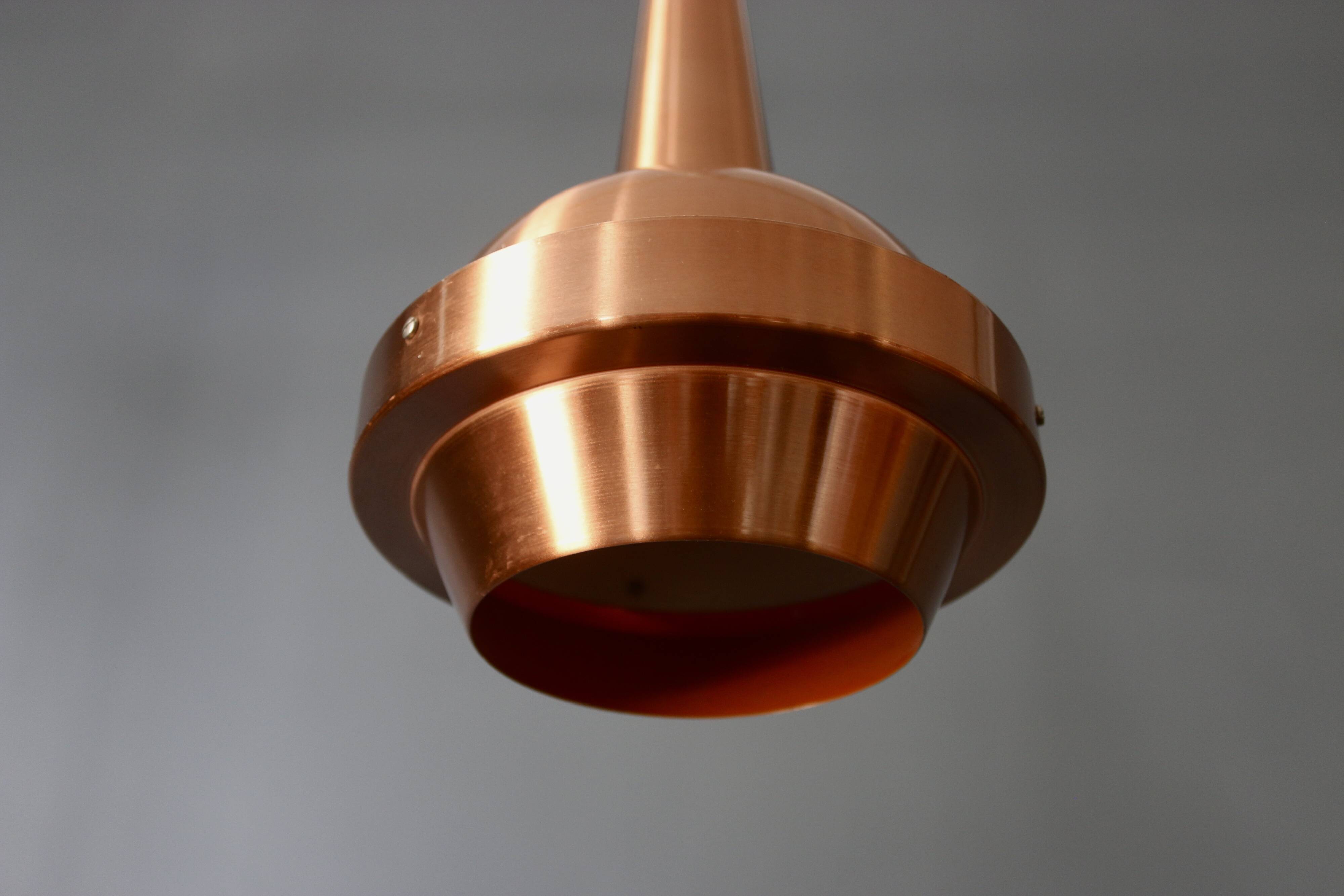 Suspension scandinave vintage laiton 1960