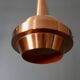 Vintage Scandinavian brass pendant light, 1960s