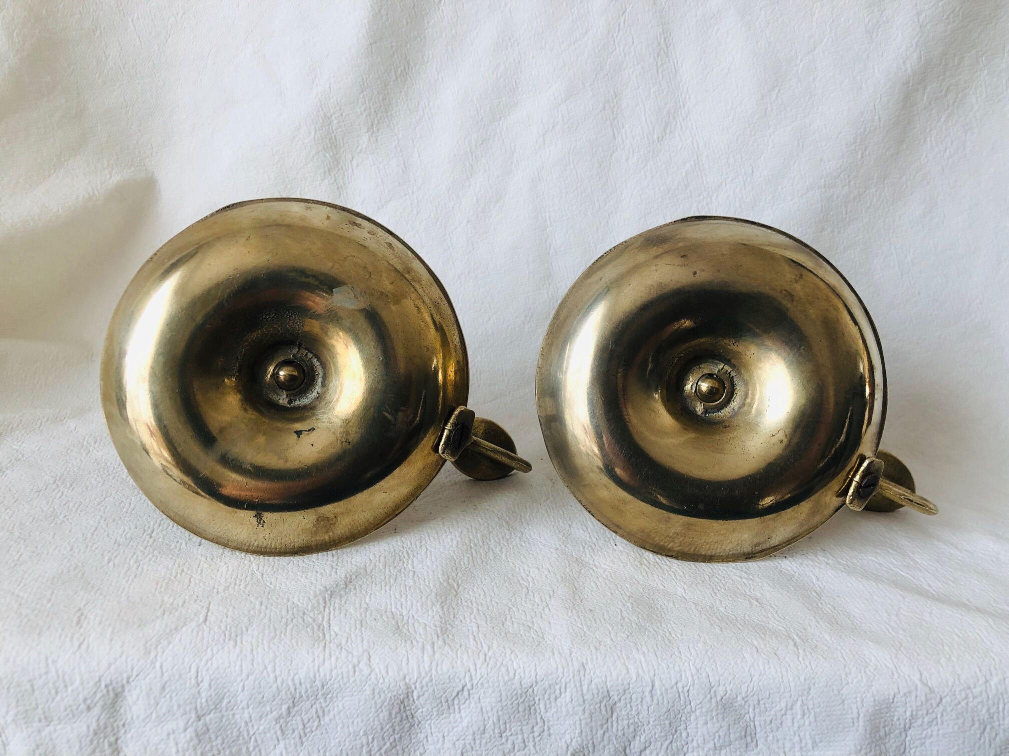 Duo candlesticks in brass