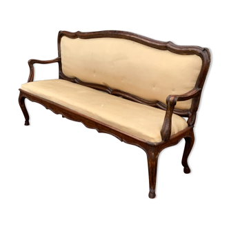 Sofa with walnut frame italy eighteenth century