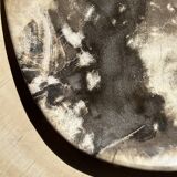 Very large pocket or dish in petrified wood