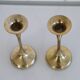 Pair of Danish brass candle holders by Hyslop 1970