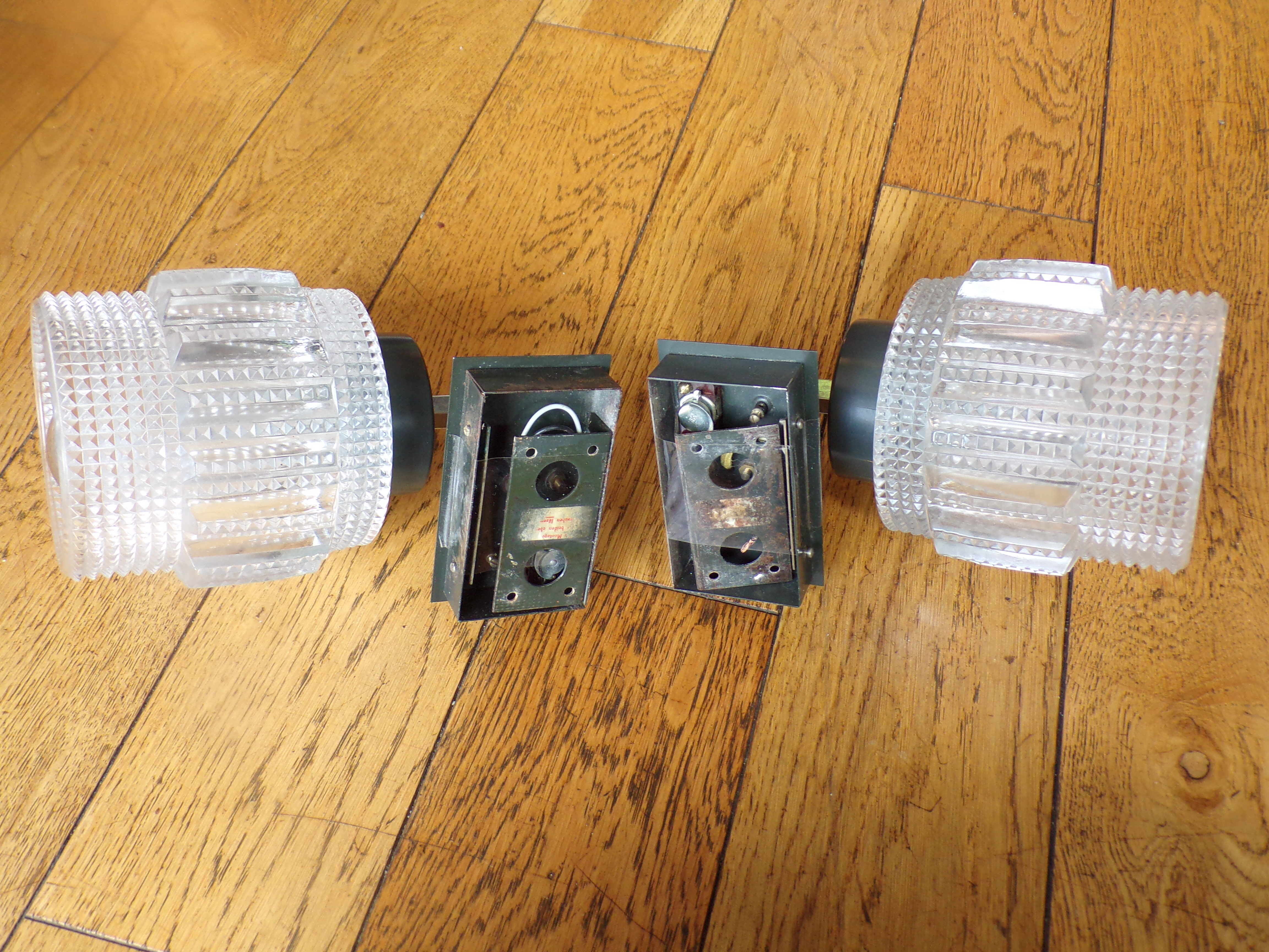 Pair of vintage neuhaus Leuchten wall light