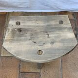 Vintage cowhide tabouret