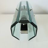 Italian wall light VECA for Fontana Arte – in chrome-plated steel and glass
