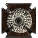 1960s/70s Ceramic Wall Lamp, Mid-Century Wall Sconce, Space Age Design