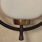 Old Arlus Pendant Lamp/Opaline Metal/1950s/Design Lighting
