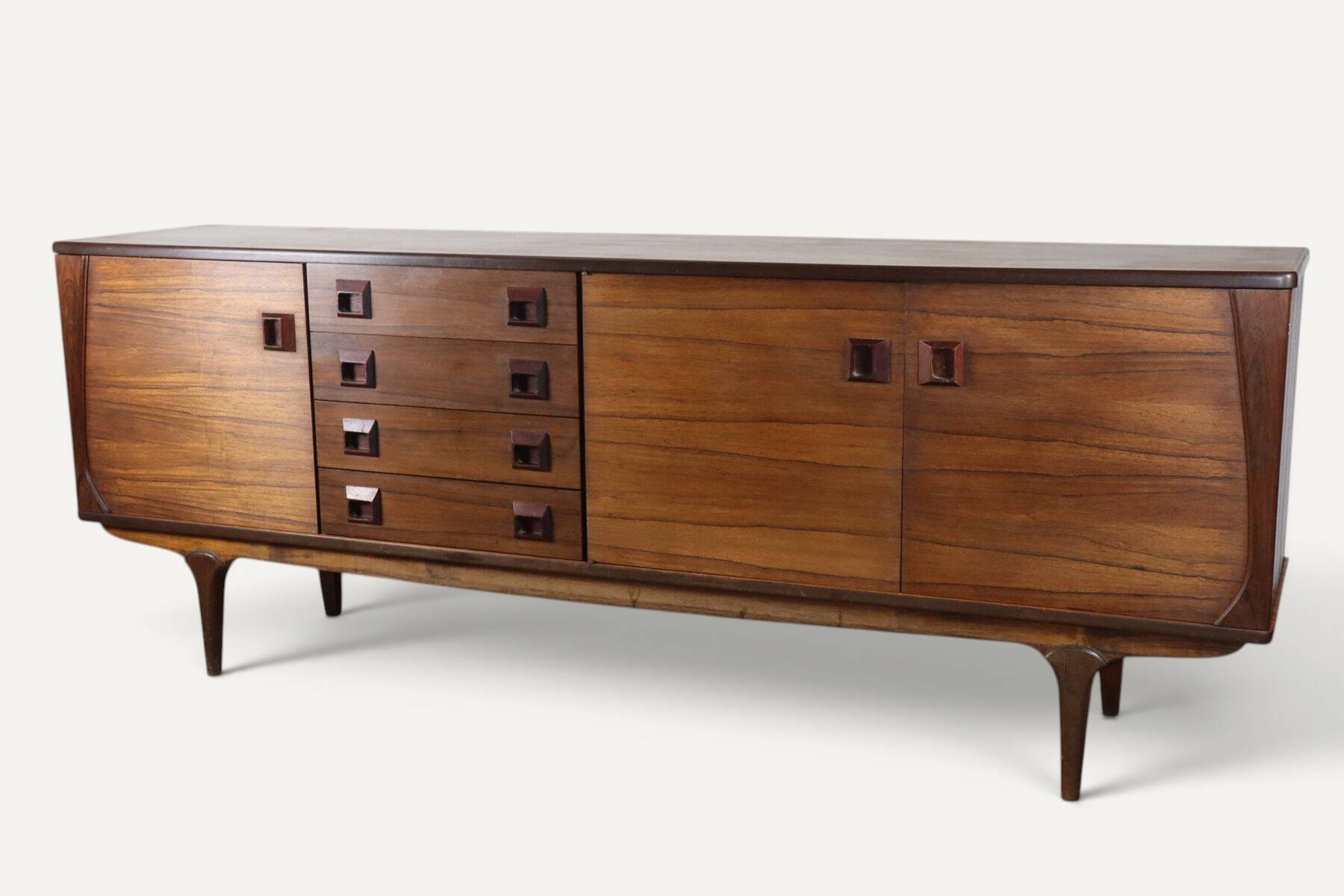Scandinavian enfilade in rosewood – 1960s