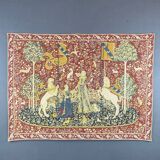 Tapestry "The Lady and the Unicorn" Medieval Style, 20th Century