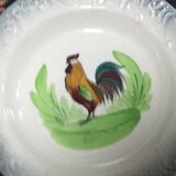 Plat art nouveau 1908-1932 décor coq