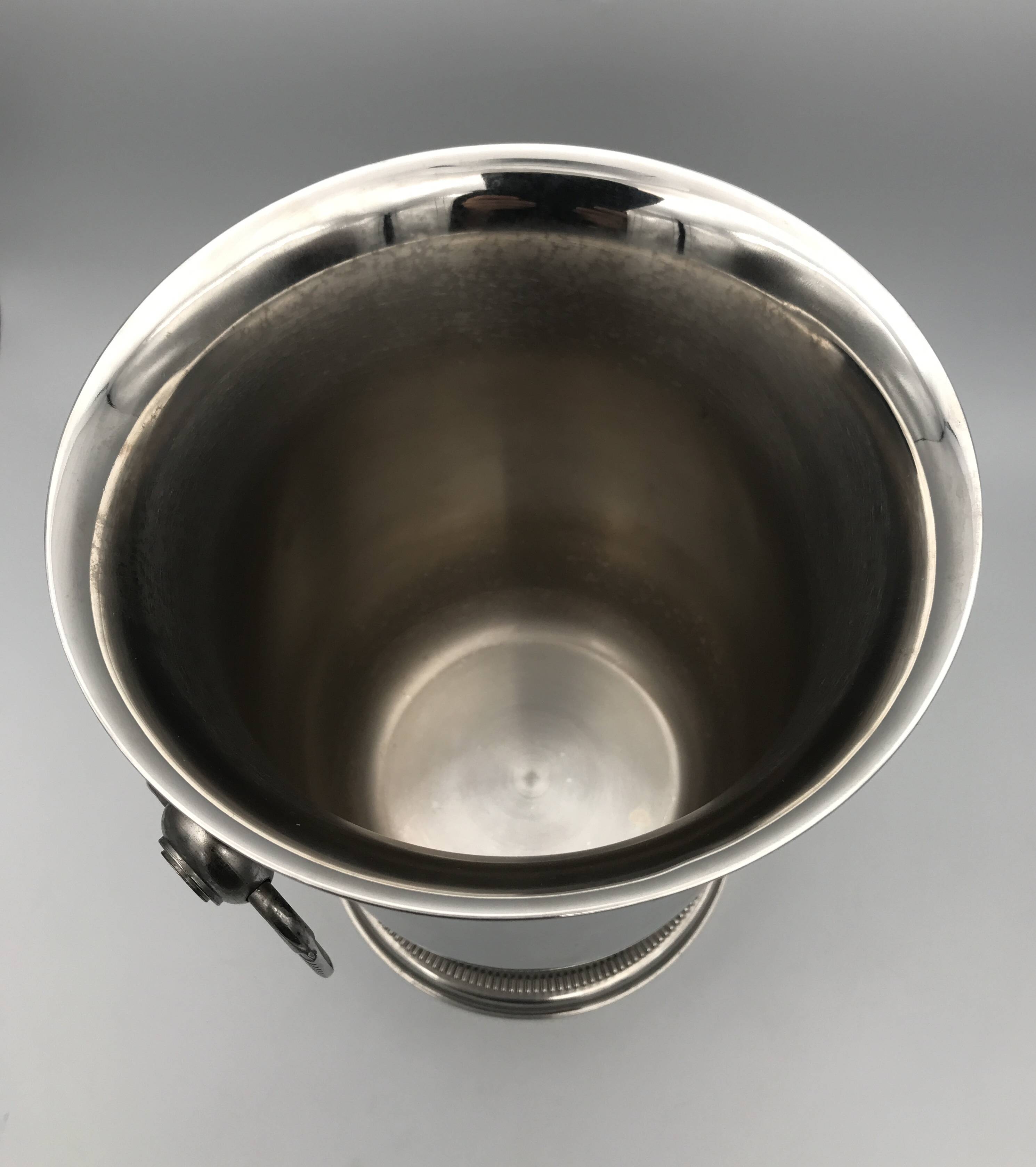 Jean COUZON champagne bucket and ice bucket set on pedestal