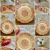 Series of 4 old flat plates - Bella Longchamp