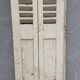 Set of 10 vintage wooden double shutters.