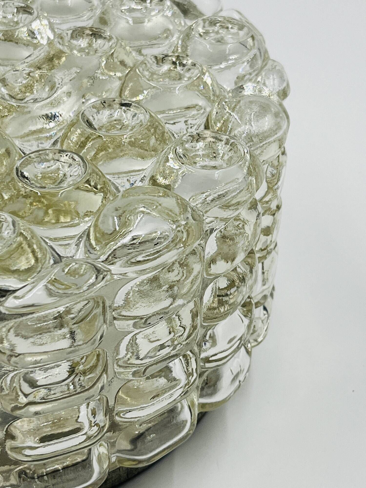 Moulded glass ceiling light Erco