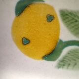 Set of Six Vintage Square Hand-Crafted Earthenware Plates by De Simone, Italy