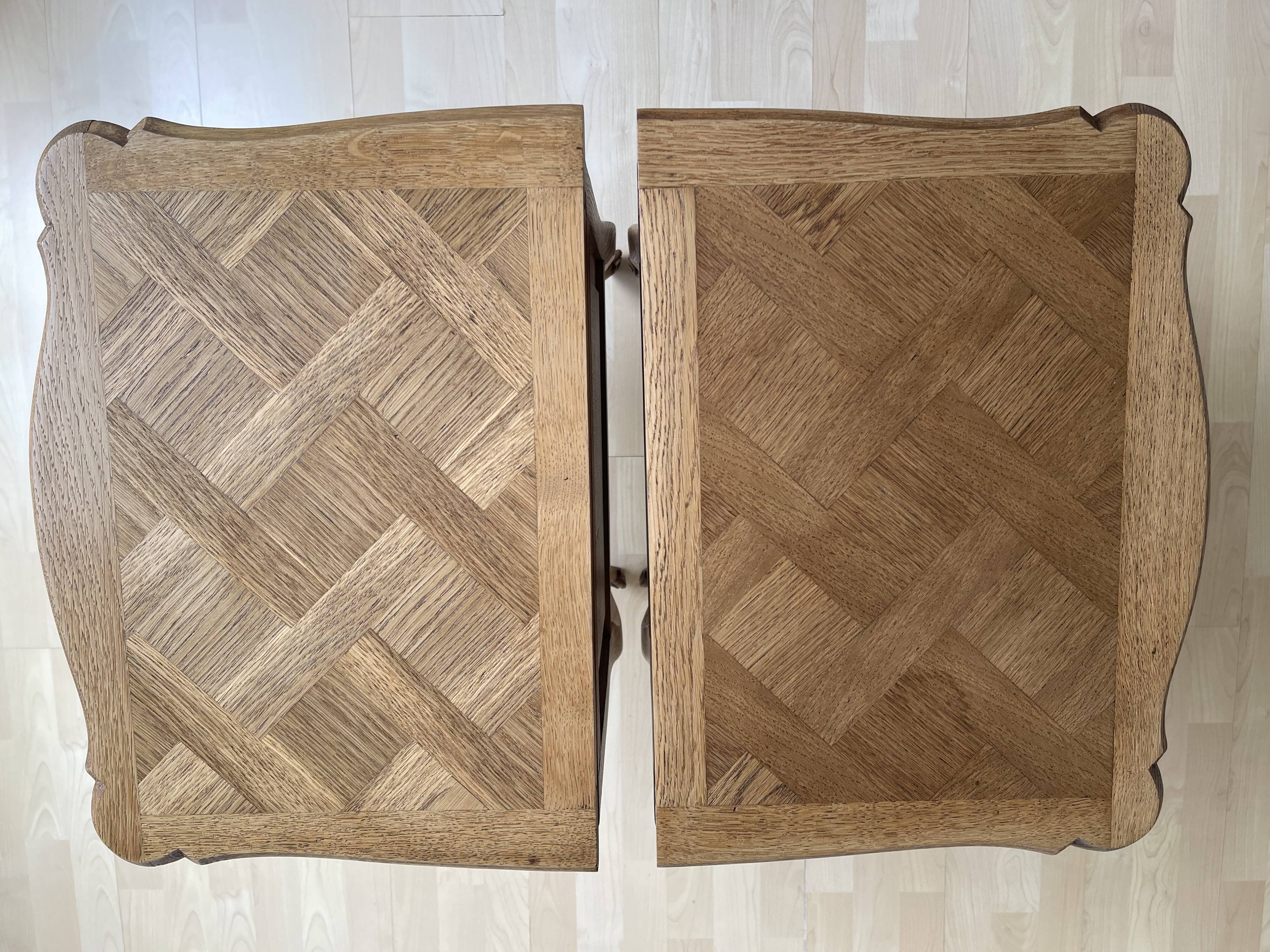 Wooden bedside tables
