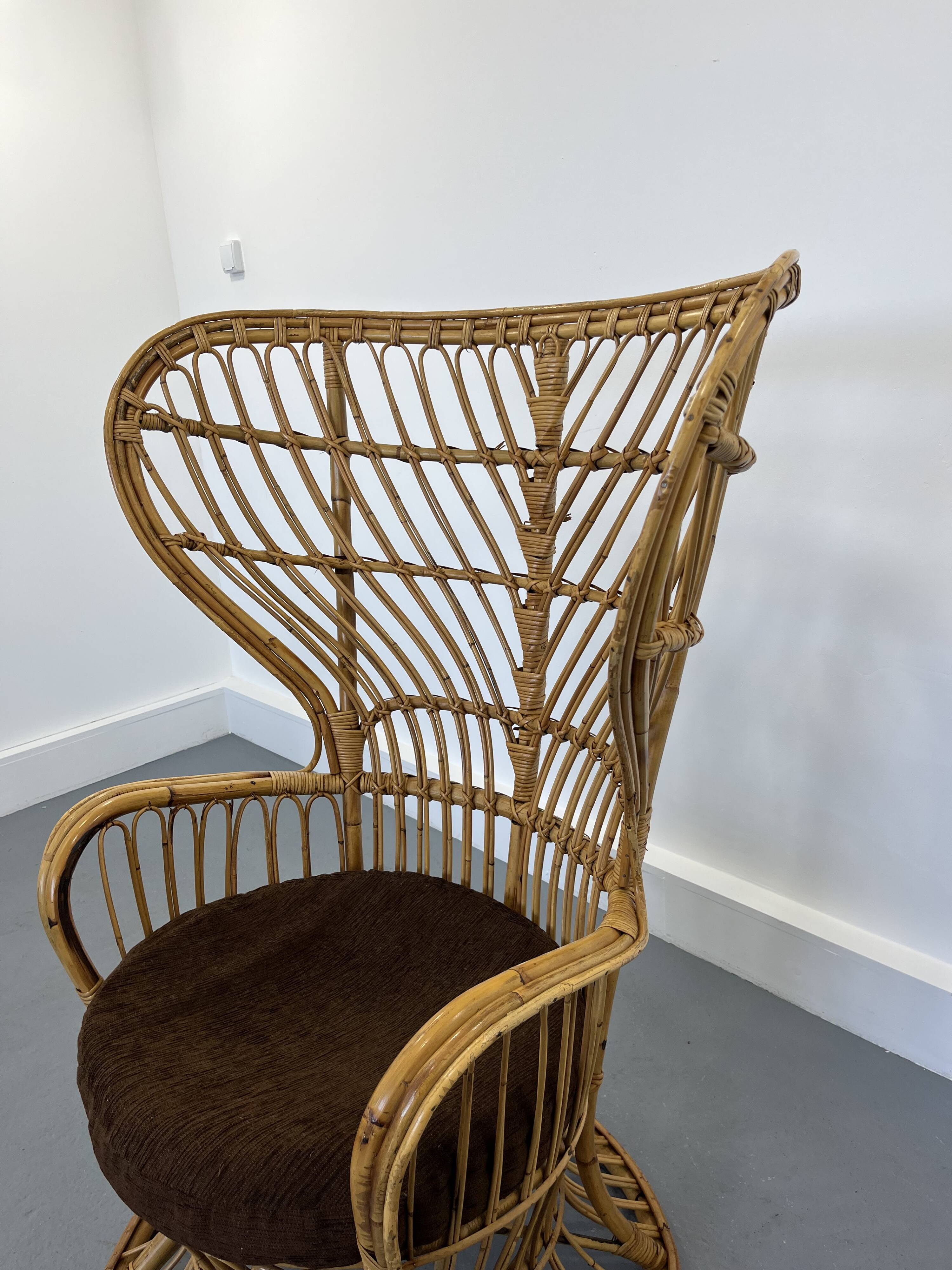 Wicker Chair by Gio Ponti and Lio Carminati, 1960s